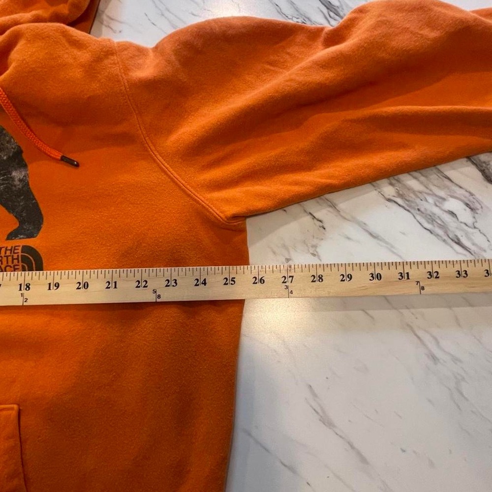 The North Face Hoodie Mens XL Orange Bear Mountain Graphic Pullover Gorpcore - Picture 5 of 8